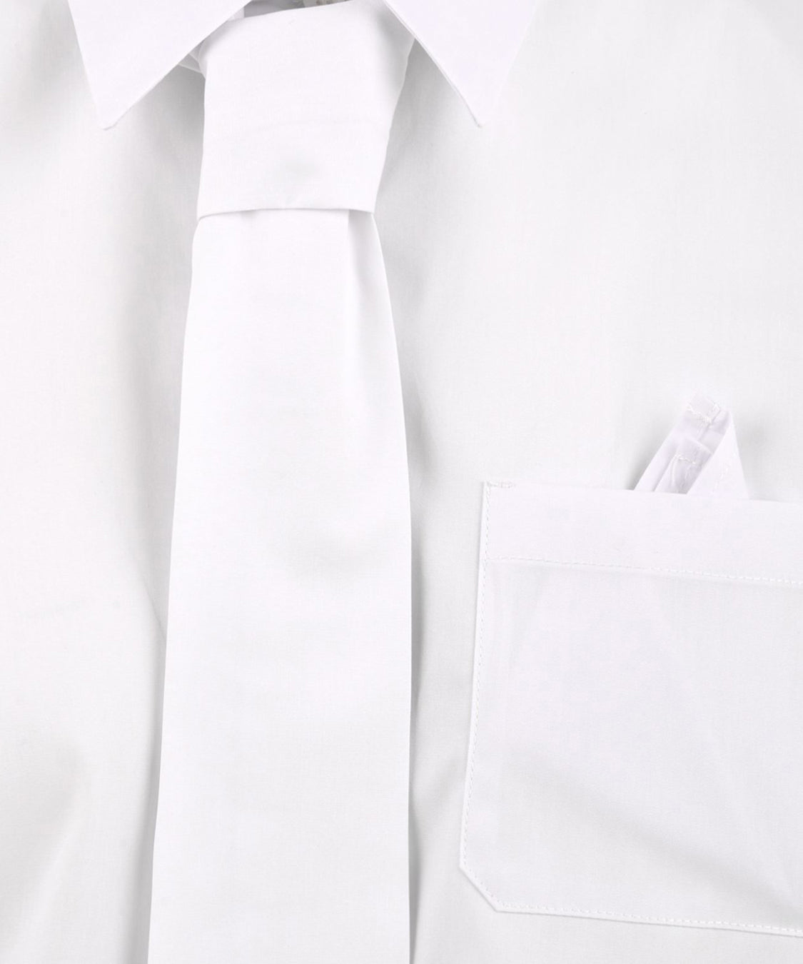 Camicia con finto fazzoletto e cravatta SOLOTRE Donna - Bianco
