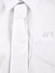 Camicia con finto fazzoletto e cravatta SOLOTRE Donna - Bianco