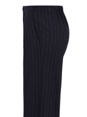 Pantalone gessato a palazzo SOLOTRE Donna - Blue