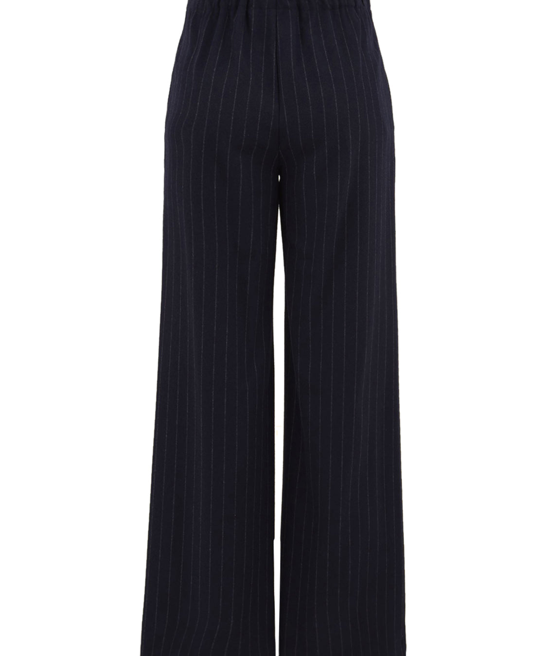 Pantalone gessato a palazzo SOLOTRE Donna - Blue