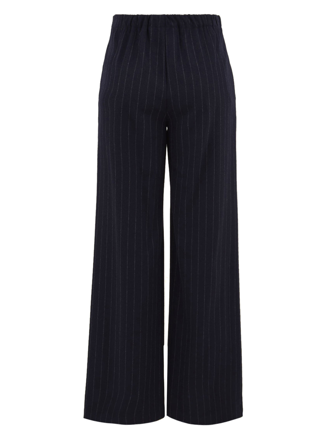 Pantalone gessato a palazzo SOLOTRE Donna - Blue
