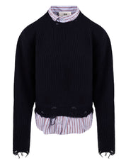 Maglione SOLOTRE Donna - Blu/Black