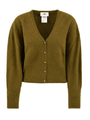 Cardigan con scollo a V SOLOTRE Donna - Verde