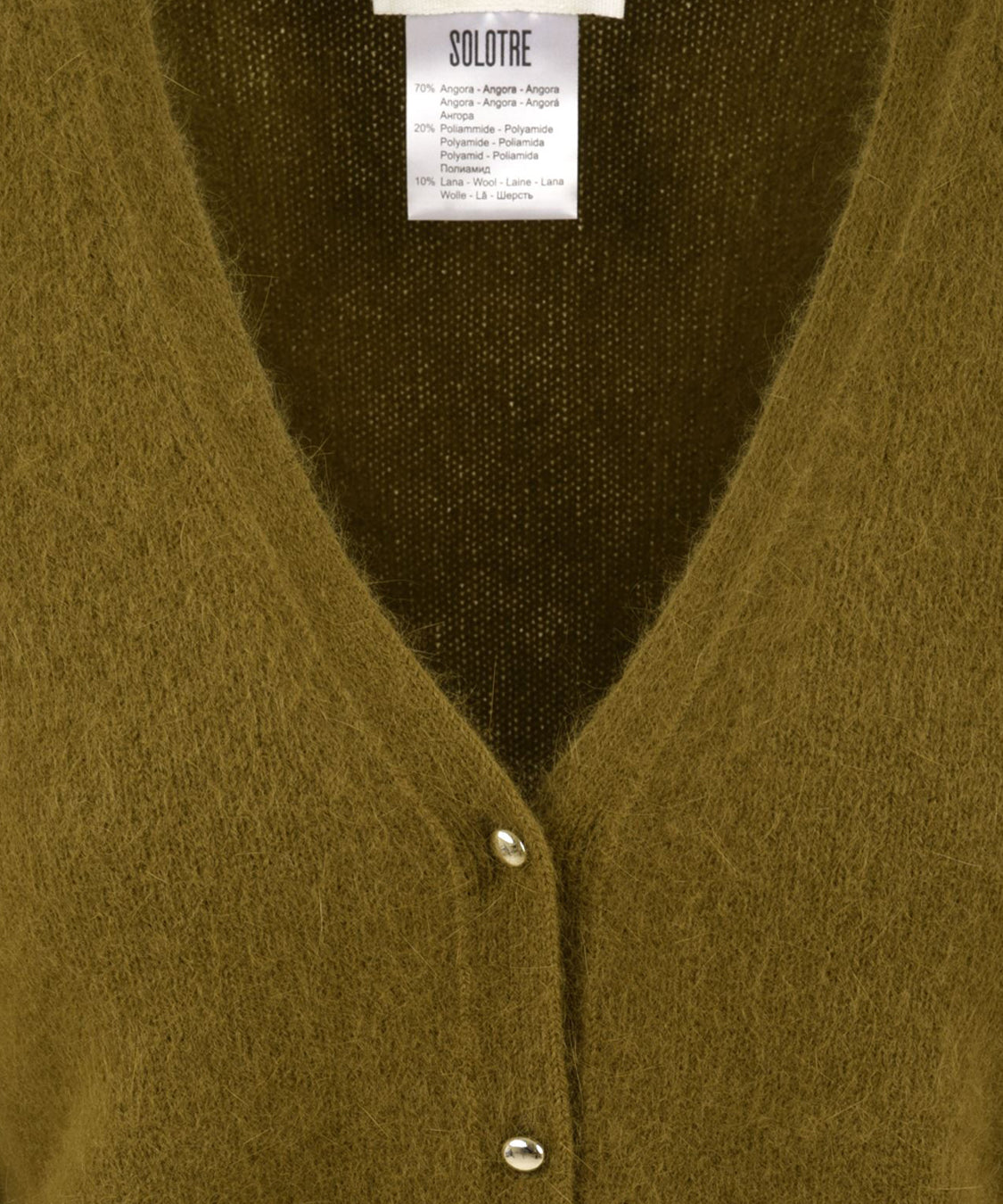 Cardigan con scollo a V SOLOTRE Donna - Verde