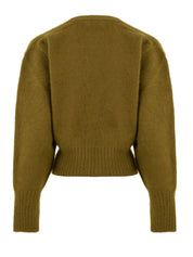 Cardigan con scollo a V SOLOTRE Donna - Verde