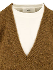 Maglione con scollo a V SOLOTRE Donna - Beige