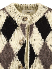 Cardigan a rombi SOLOTRE Donna - Butter