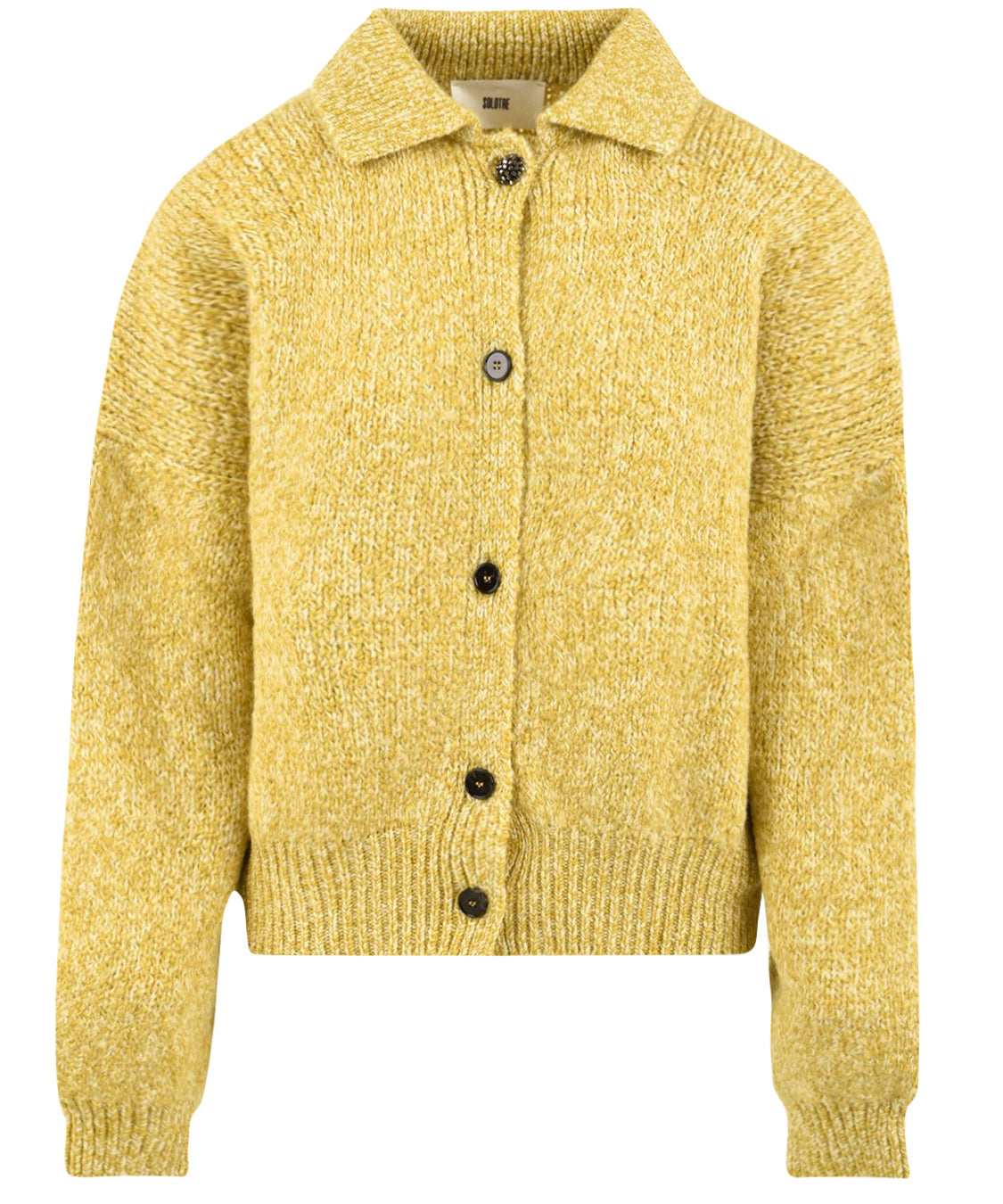 Cardigan con colletto SOLOTRE Donna - Giallo