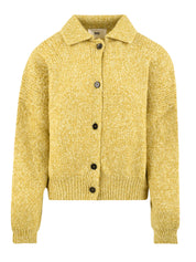 Cardigan con colletto SOLOTRE Donna - Giallo