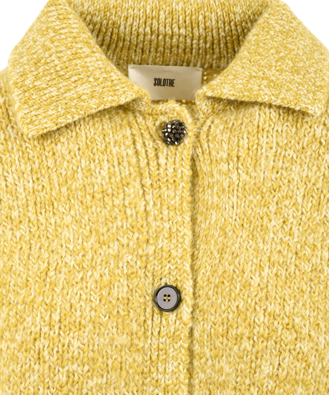 Cardigan con colletto SOLOTRE Donna - Giallo