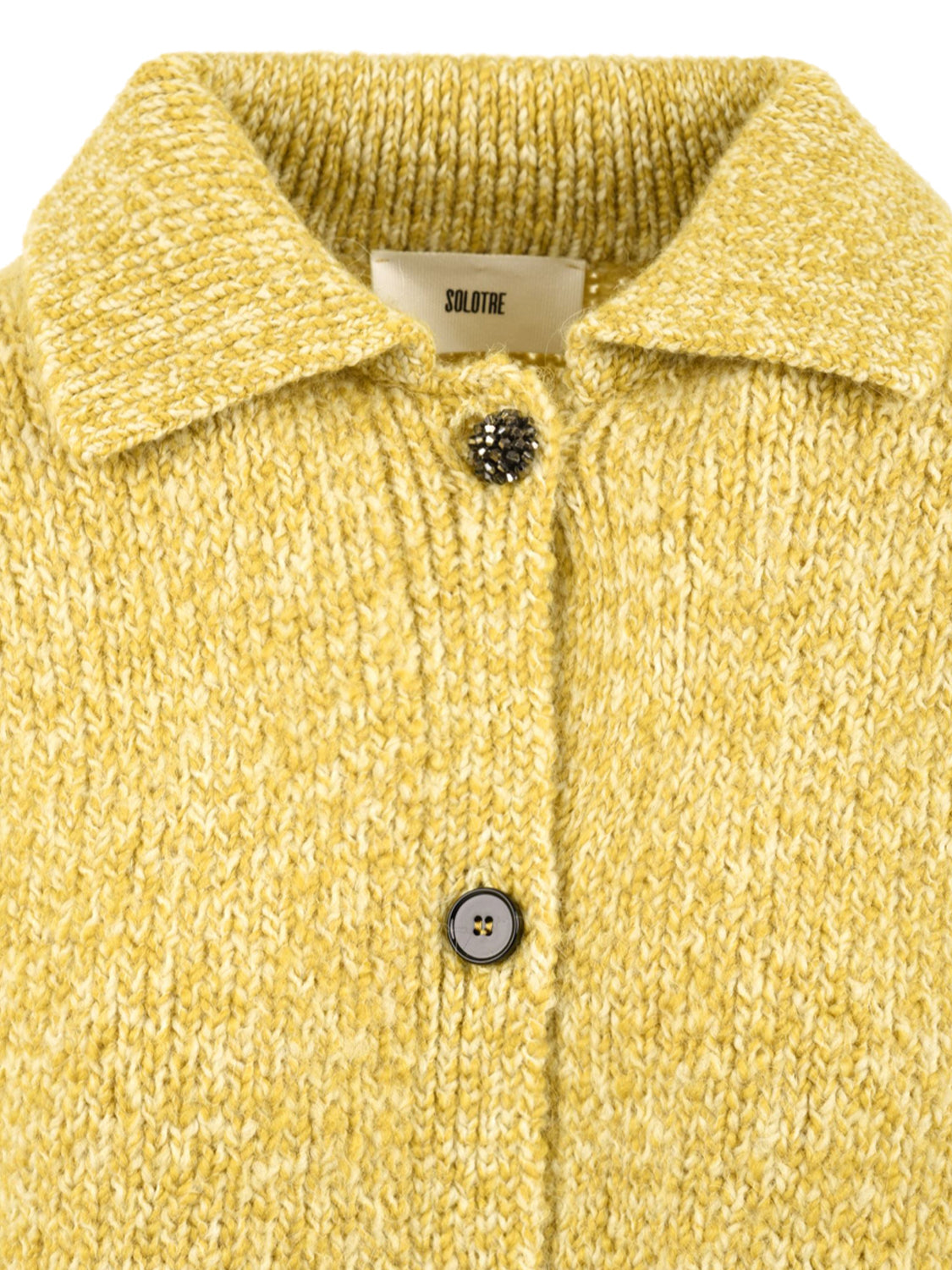 Cardigan con colletto SOLOTRE Donna - Giallo