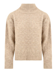 Maglione a collo alto SOLOTRE Donna - Beige