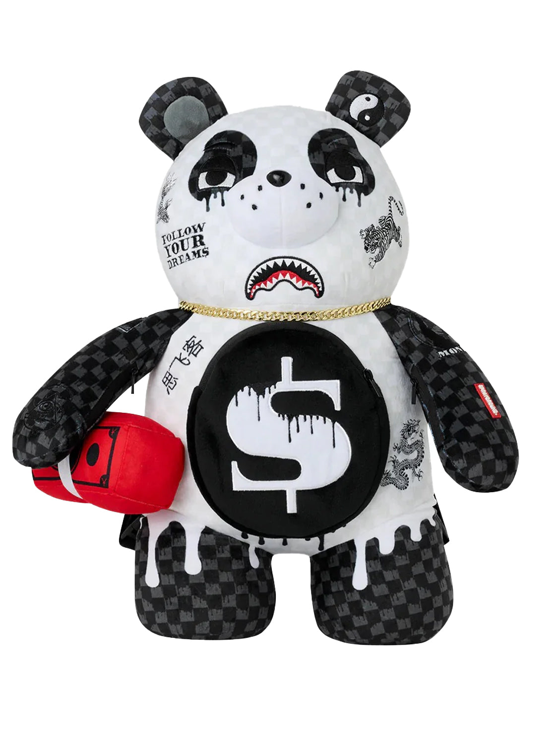 Zaino Drippy Panda Moneybear SPRAYGROUND Unisex - Nero