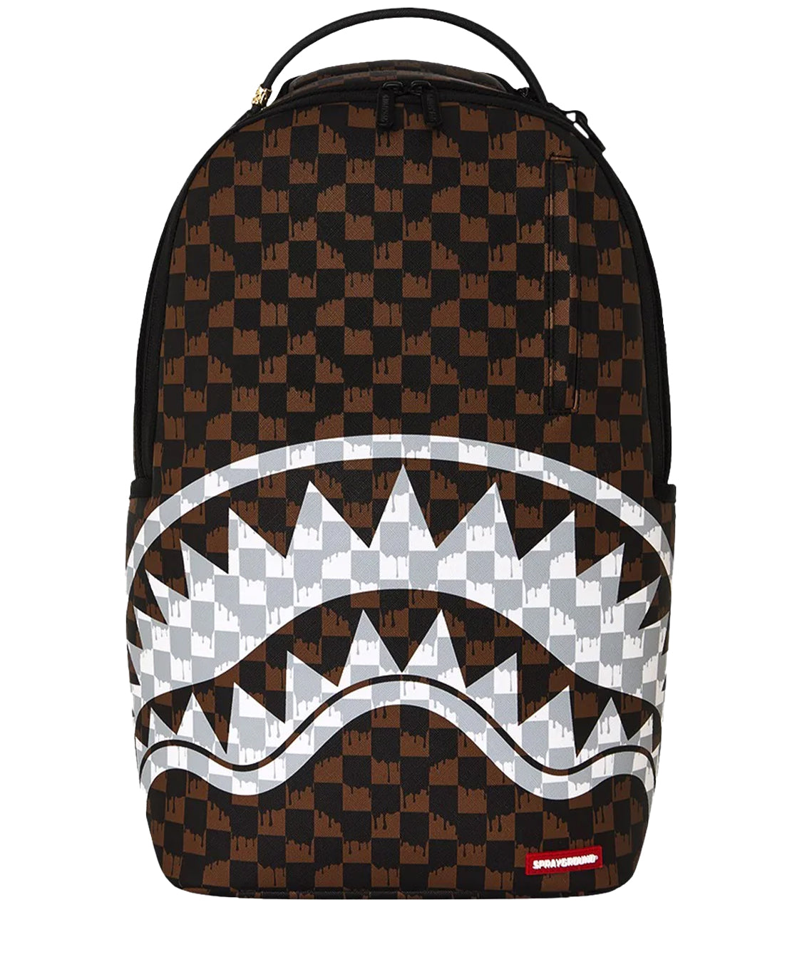 Zaino Drip Check Shark SPRAYGROUND Unisex - Marrone