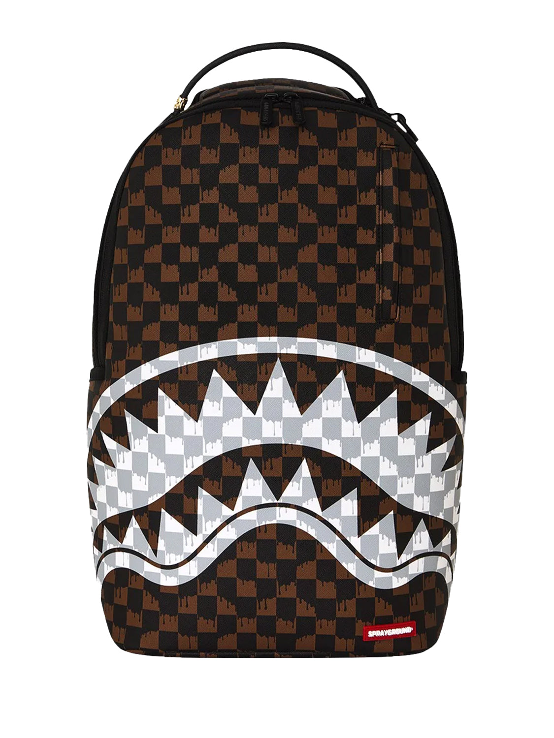 Zaino Drip Check Shark SPRAYGROUND Unisex - Marrone