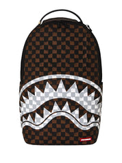 Zaino Drip Check Shark SPRAYGROUND Unisex - Marrone