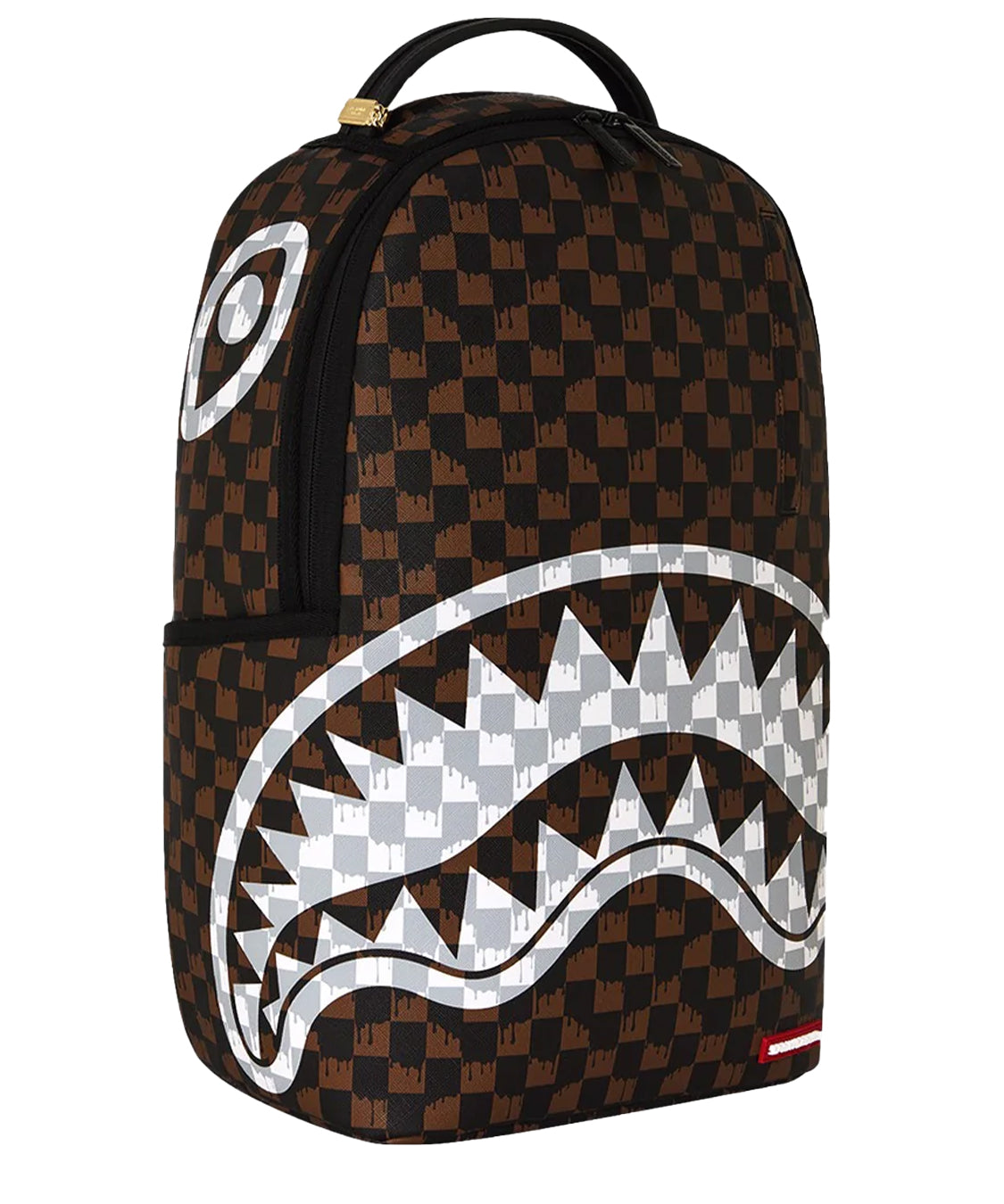 Zaino Drip Check Shark SPRAYGROUND Unisex - Marrone