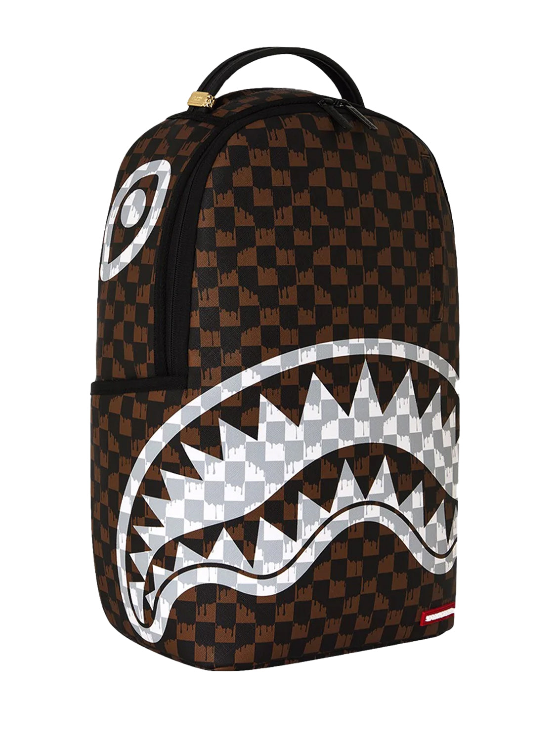 Zaino Drip Check Shark SPRAYGROUND Unisex - Marrone