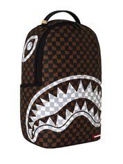 Zaino Drip Check Shark SPRAYGROUND Unisex - Marrone