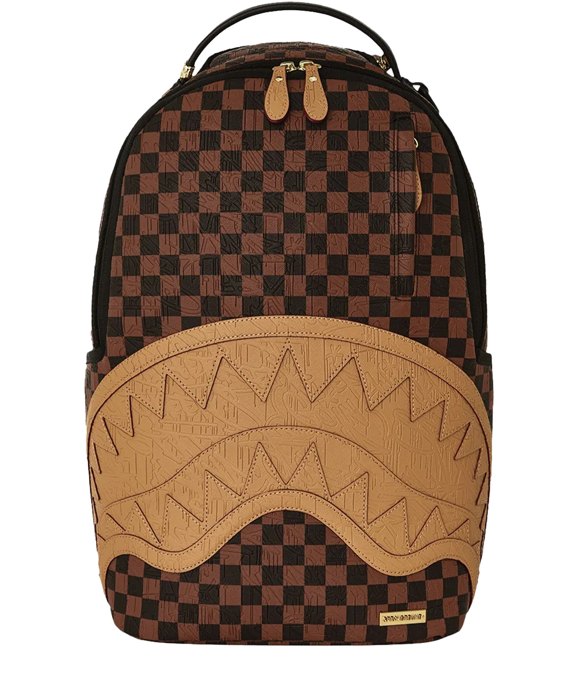 Zaino Embossed Check SPRAYGROUND Unisex - Marrone