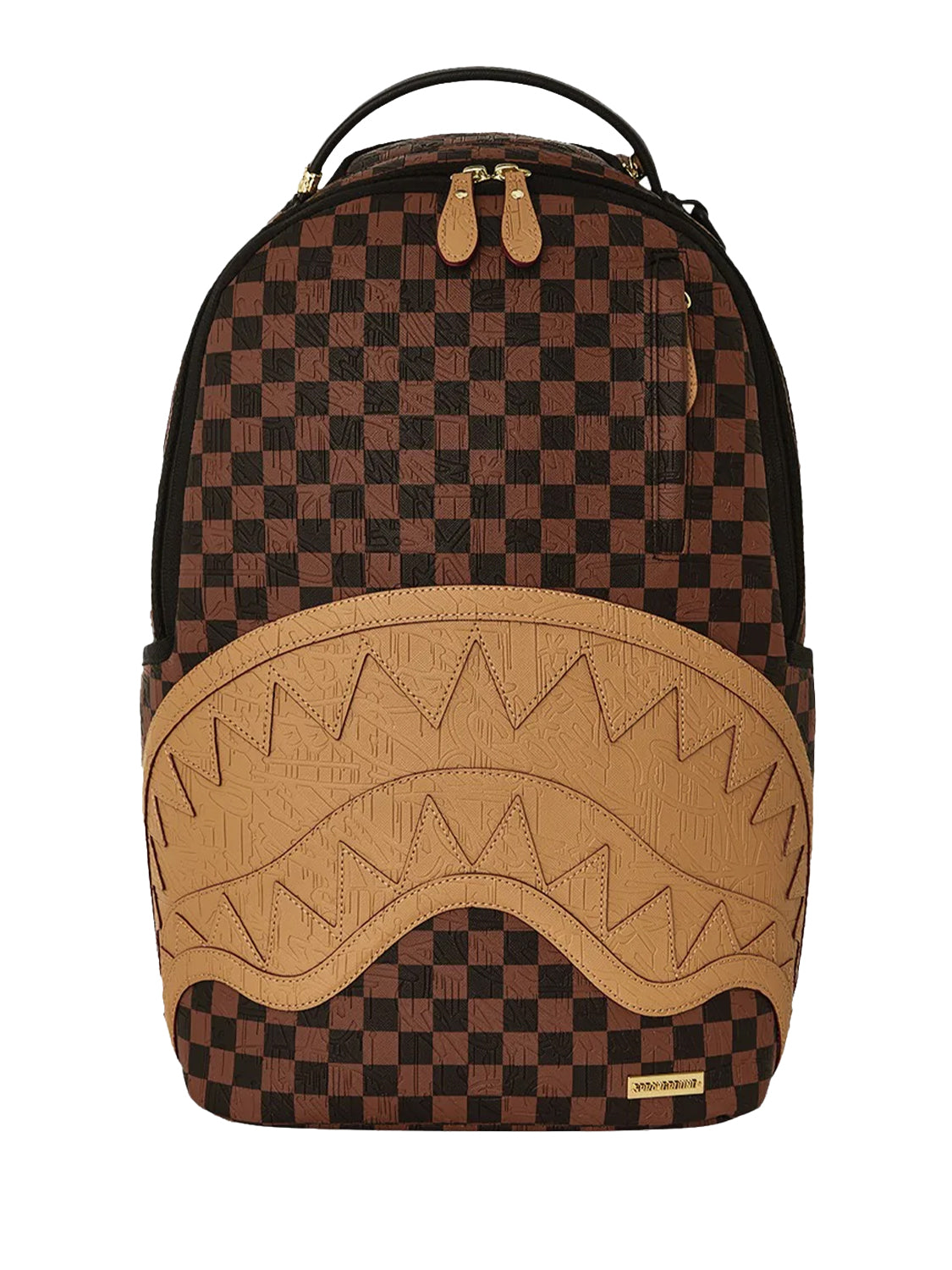 Zaino Embossed Check SPRAYGROUND Unisex - Marrone