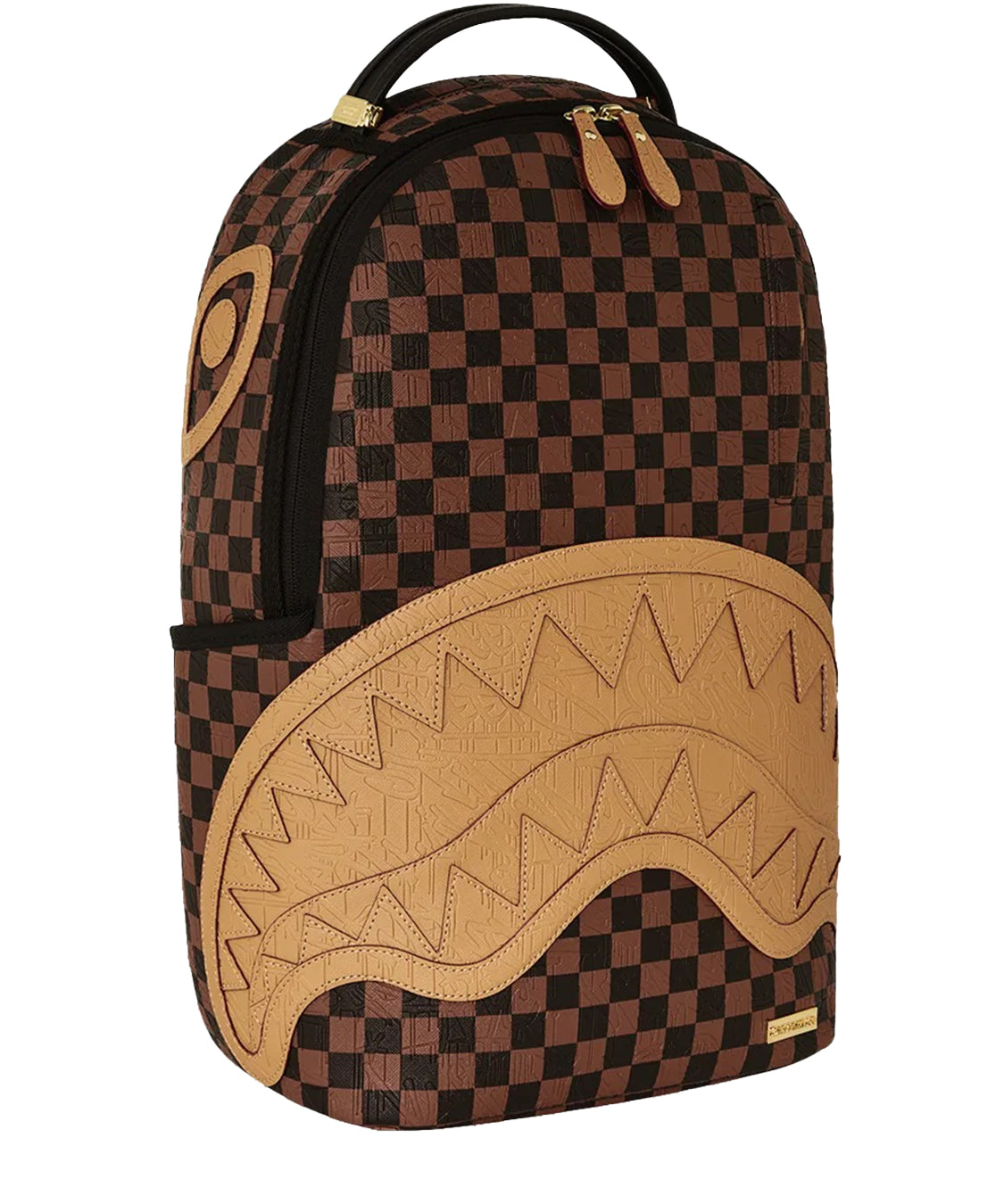 Zaino Embossed Check SPRAYGROUND Unisex - Marrone