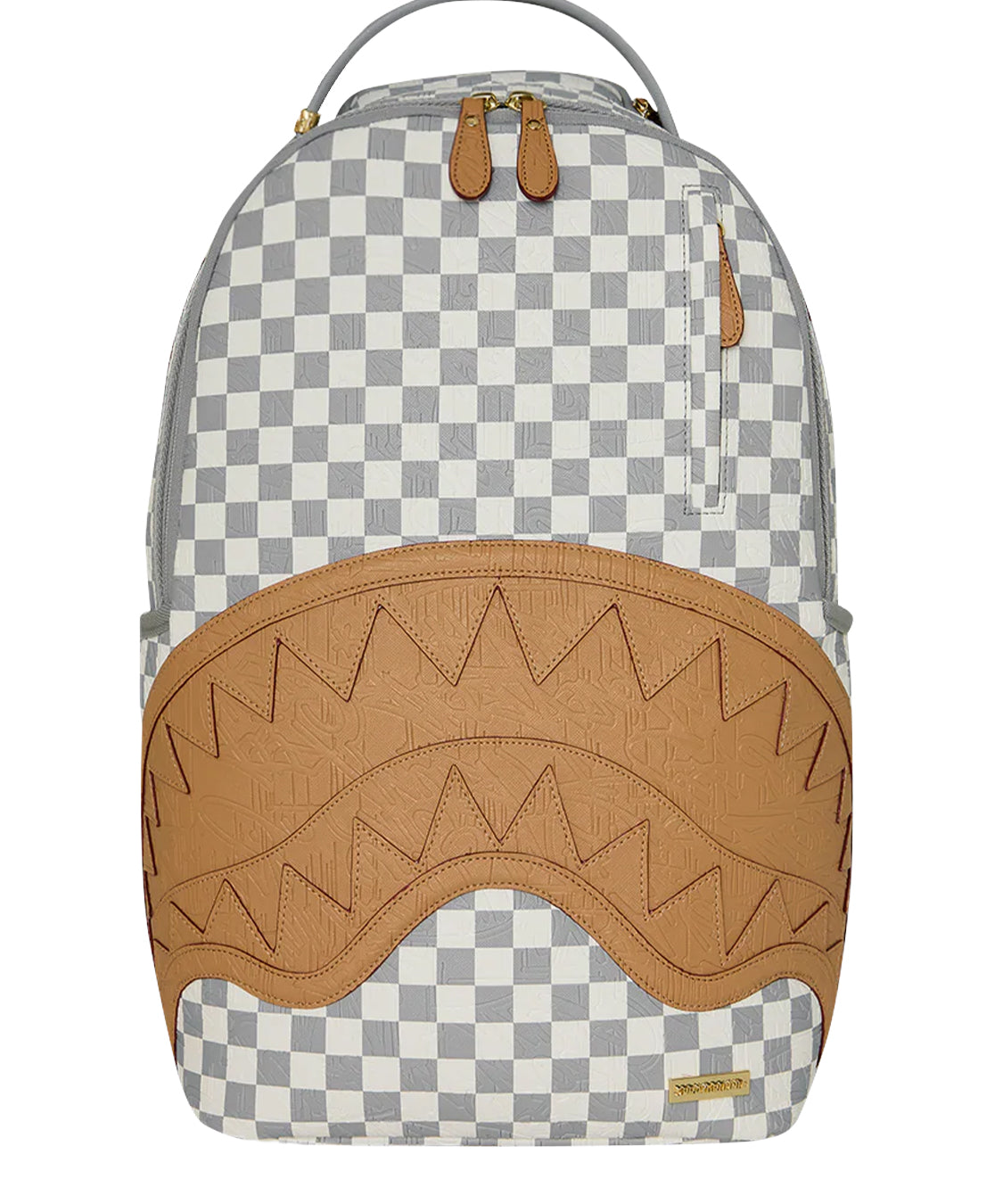 Zaino Embossed Check SPRAYGROUND Unisex - Beige