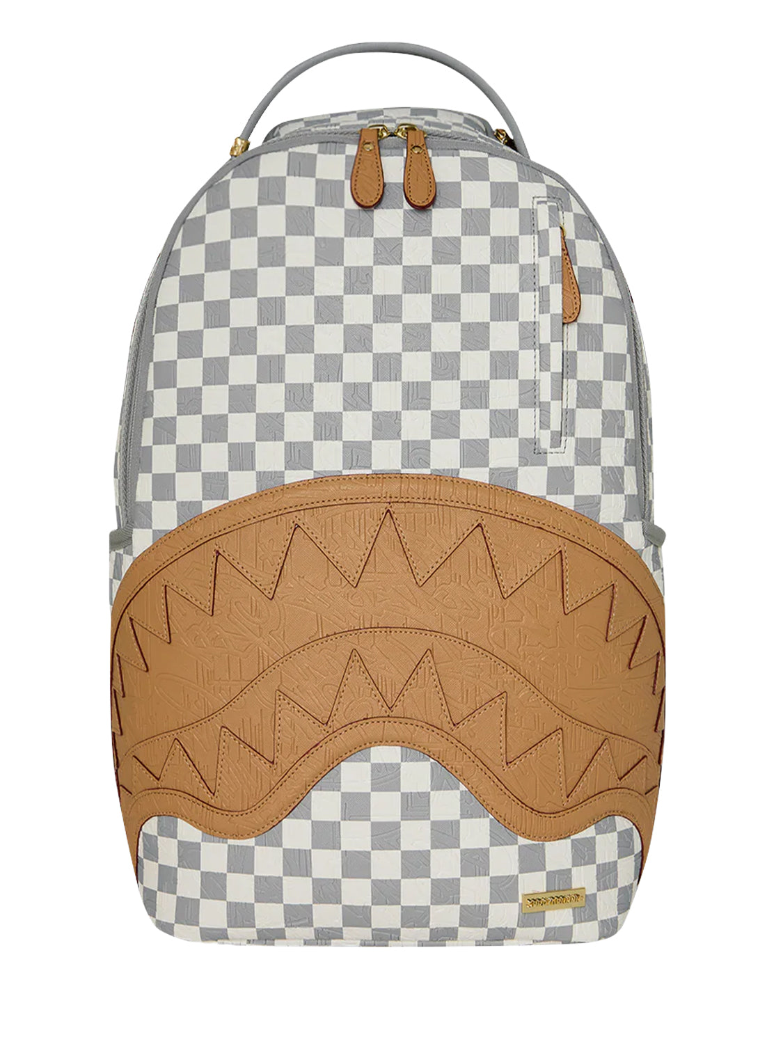 Zaino Embossed Check SPRAYGROUND Unisex - Beige