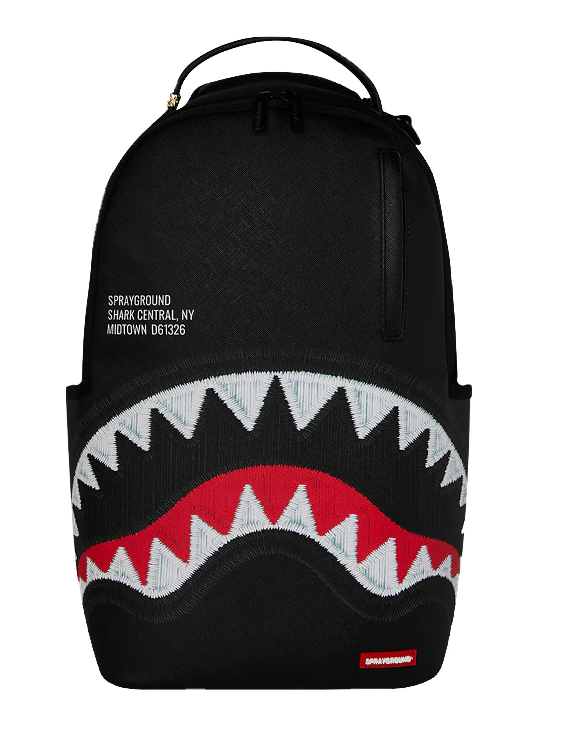 Zaino Shark Central Black Embroidered SPRAYGROUND Unisex - Nero