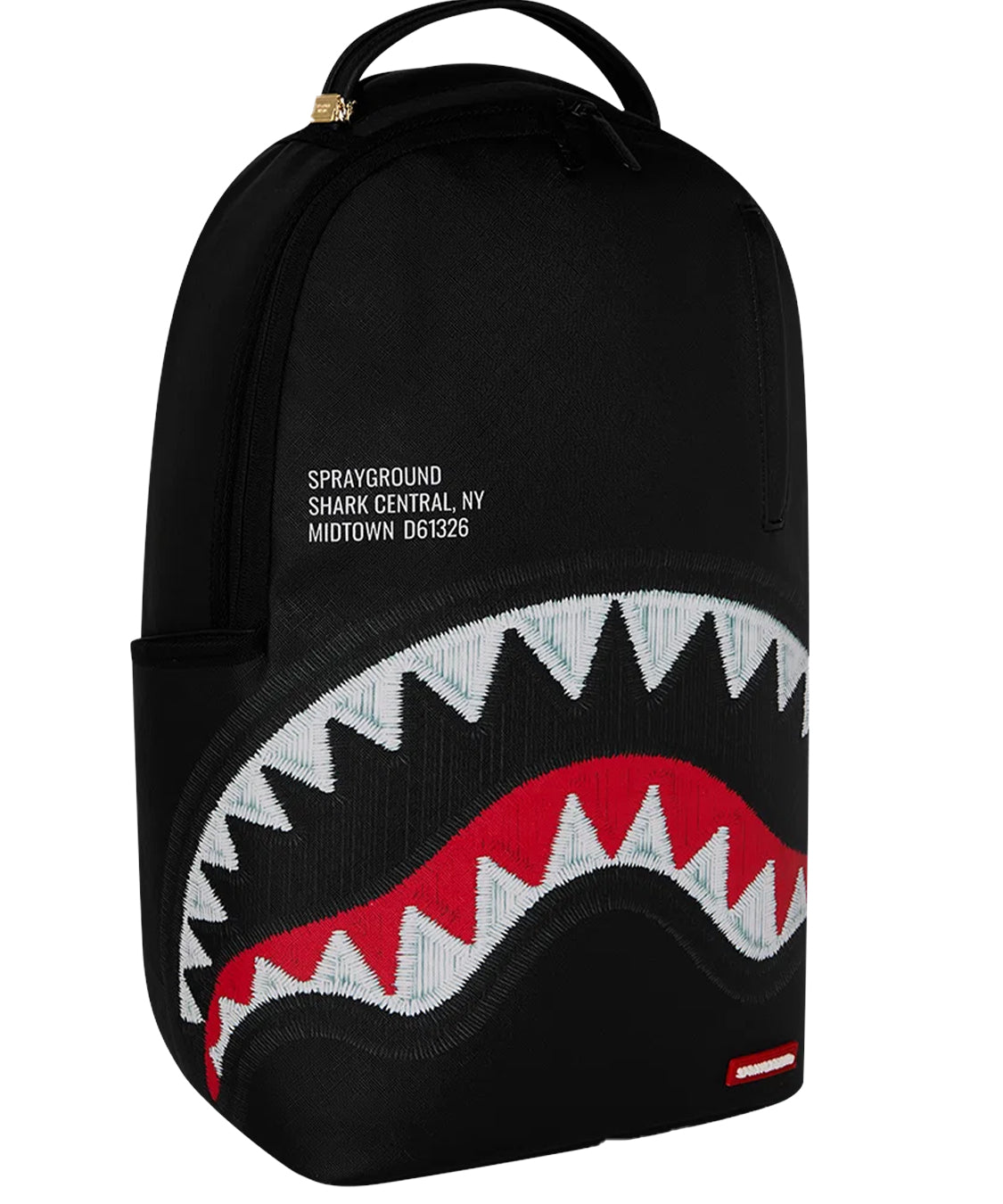 Zaino Shark Central Black Embroidered SPRAYGROUND Unisex - Nero