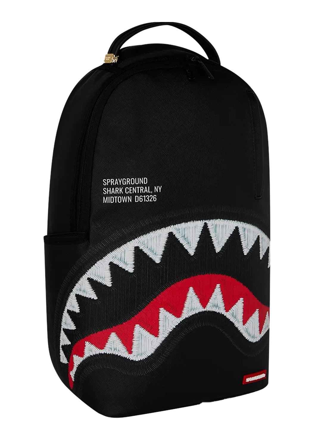 Zaino Shark Central Black Embroidered SPRAYGROUND Unisex - Nero