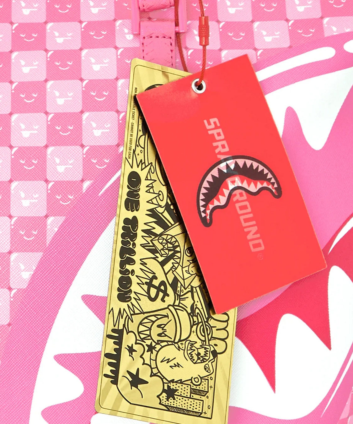 Borsa Pink New Check Faces SPRAYGROUND Unisex - Rosa