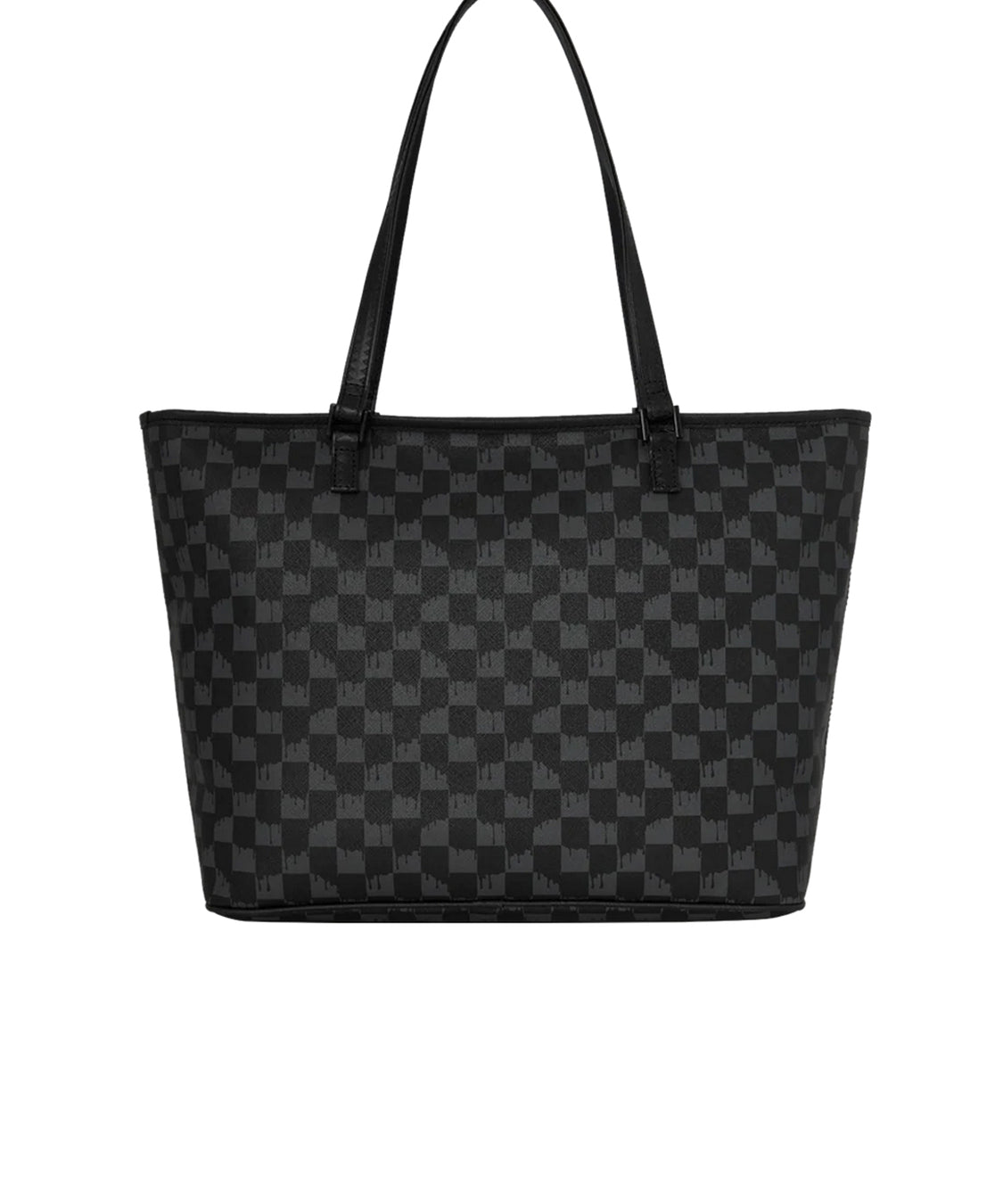 Borsa Black And White Drip Check Shark SPRAYGROUND Unisex - Nero