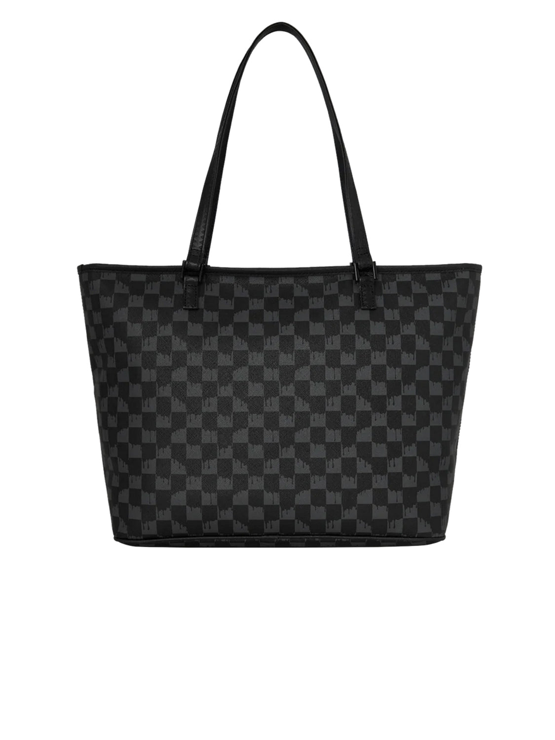 Borsa Black And White Drip Check Shark SPRAYGROUND Unisex - Nero