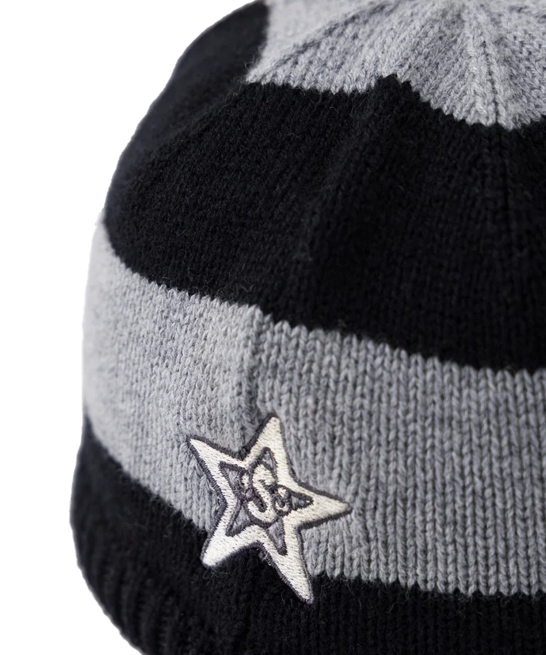 Cappello Striped Knitted SSSTUFFF Unisex - Grigio