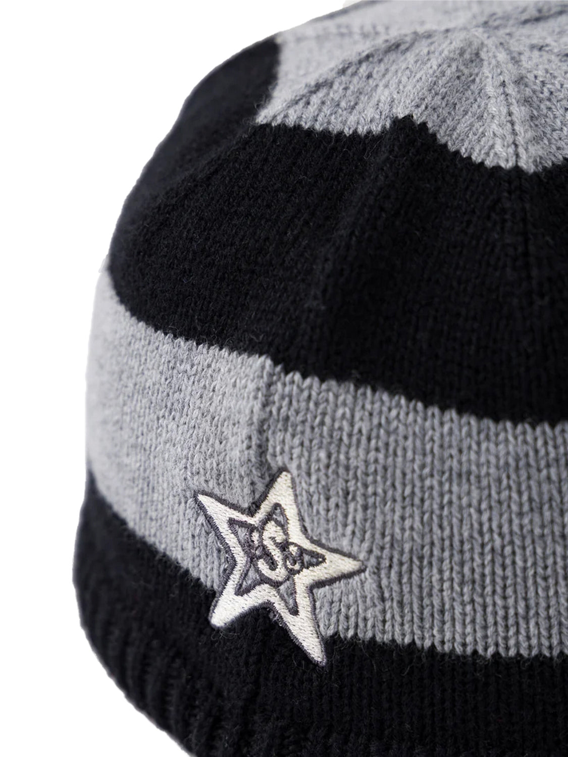 Cappello Striped Knitted SSSTUFFF Unisex - Grigio
