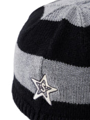 Cappello Striped Knitted SSSTUFFF Unisex - Grigio