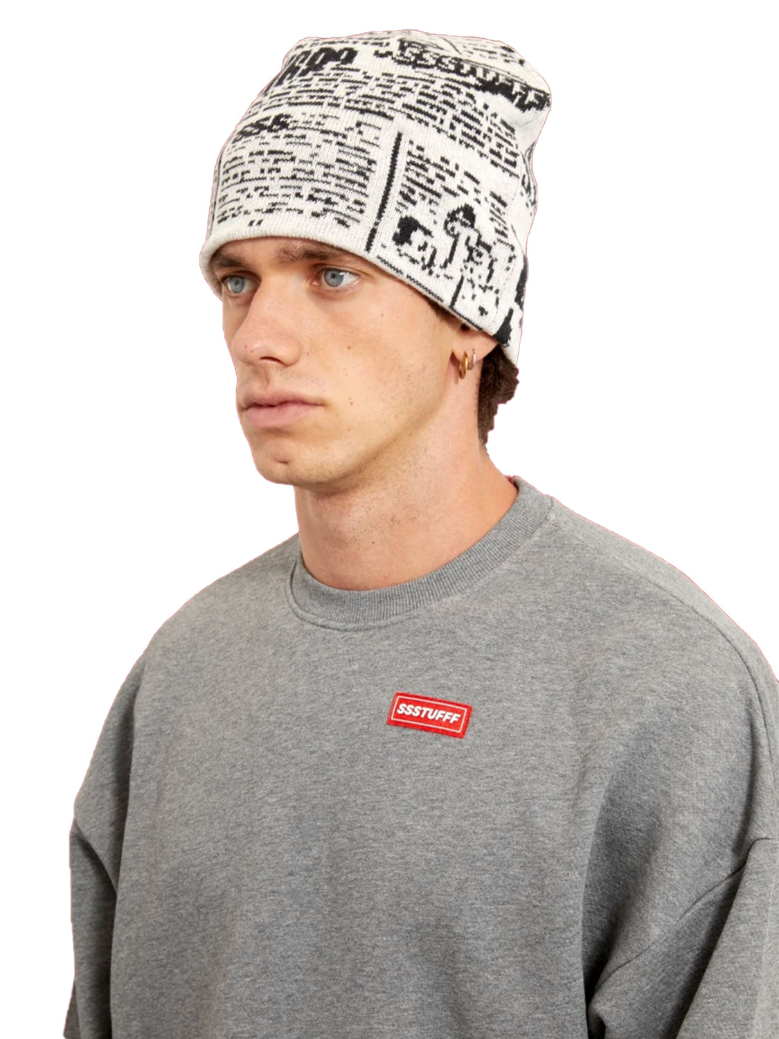Cappello Newspaper Spy SSSTUFFF Unisex - Grigio