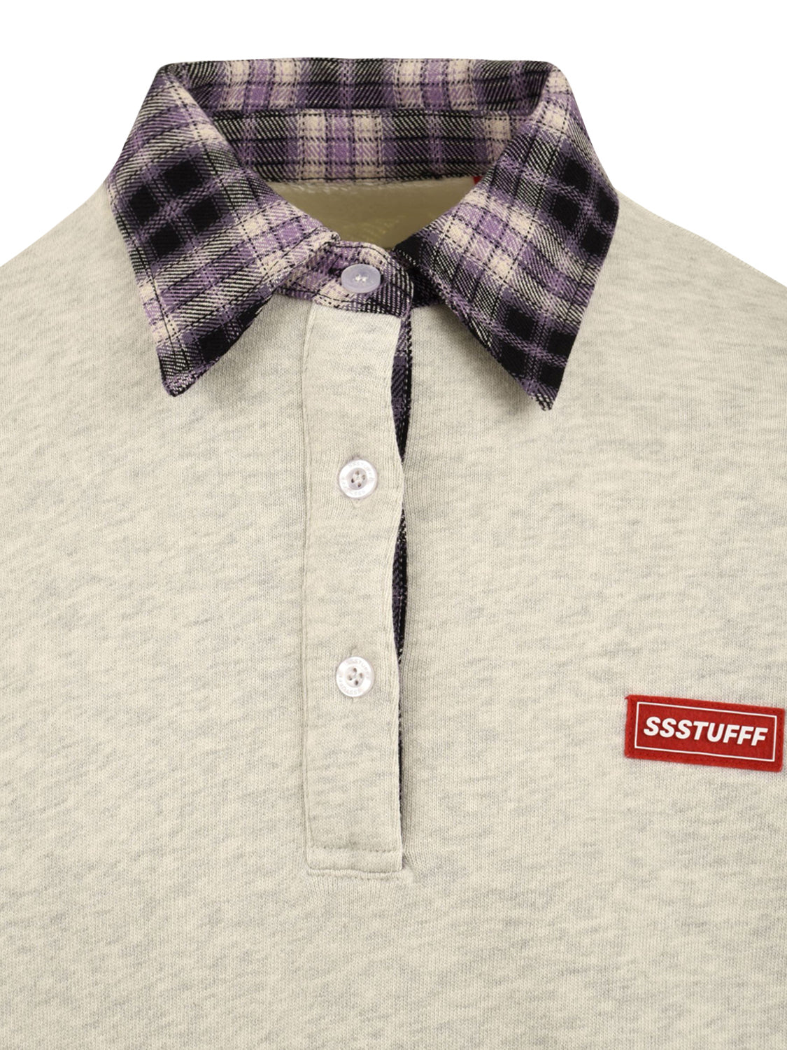 Felpa Layered Shirt Crewneck SSSTUFFF Uomo - Rosa