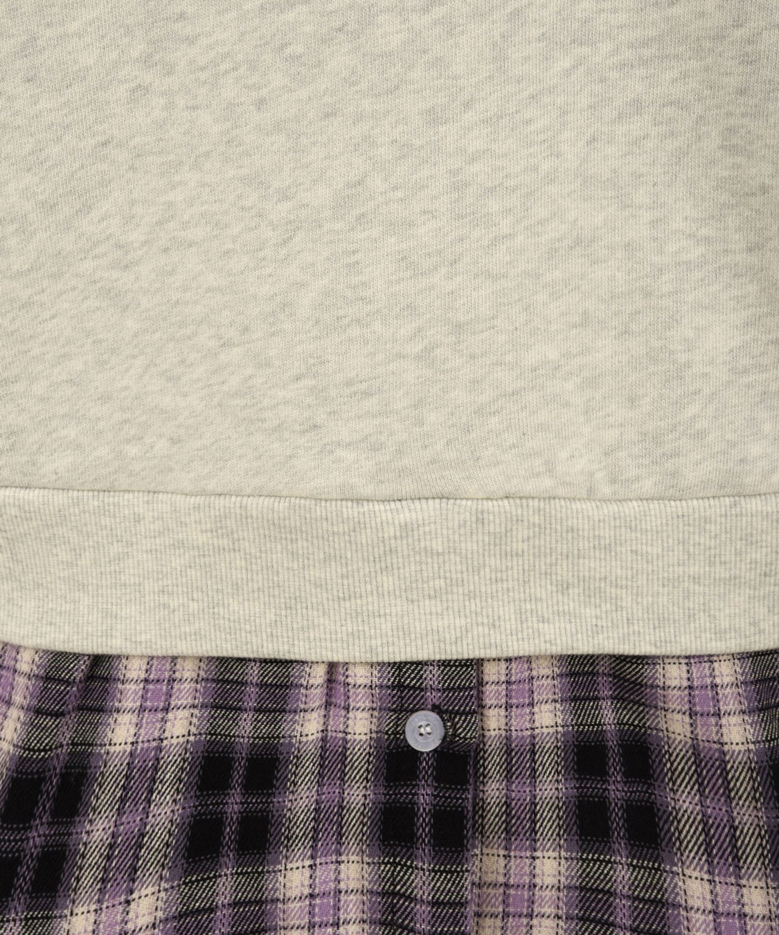 Felpa Layered Shirt Crewneck SSSTUFFF Uomo - Rosa