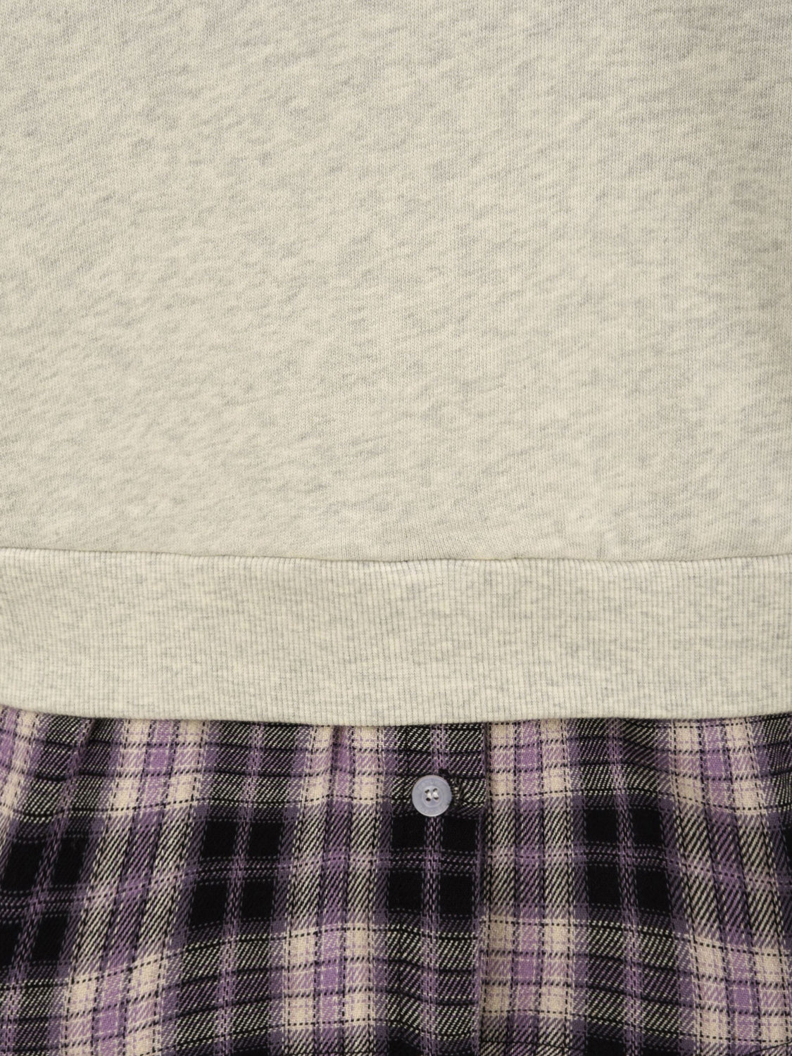 Felpa Layered Shirt Crewneck SSSTUFFF Uomo - Rosa