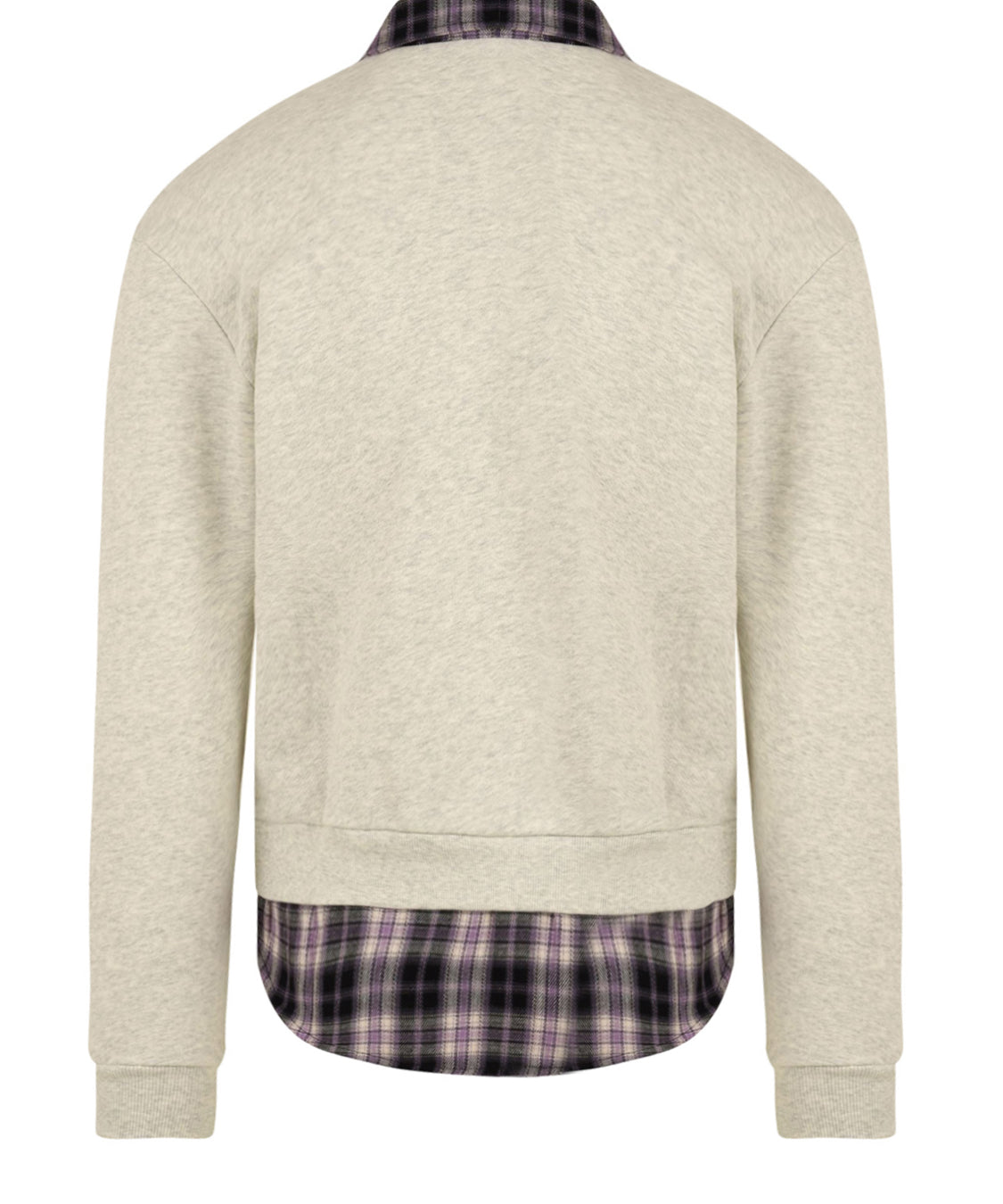 Felpa Layered Shirt Crewneck SSSTUFFF Uomo - Rosa