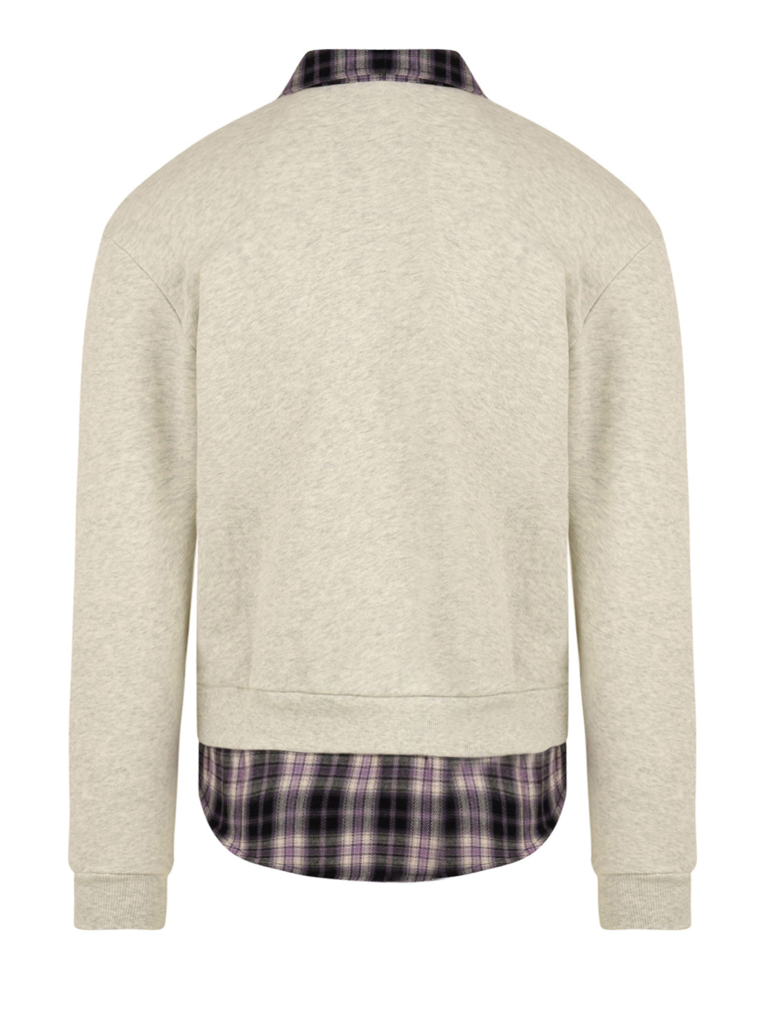 Felpa Layered Shirt Crewneck SSSTUFFF Uomo - Rosa
