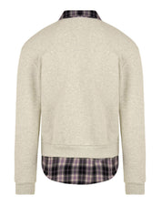 Felpa Layered Shirt Crewneck SSSTUFFF Uomo - Rosa