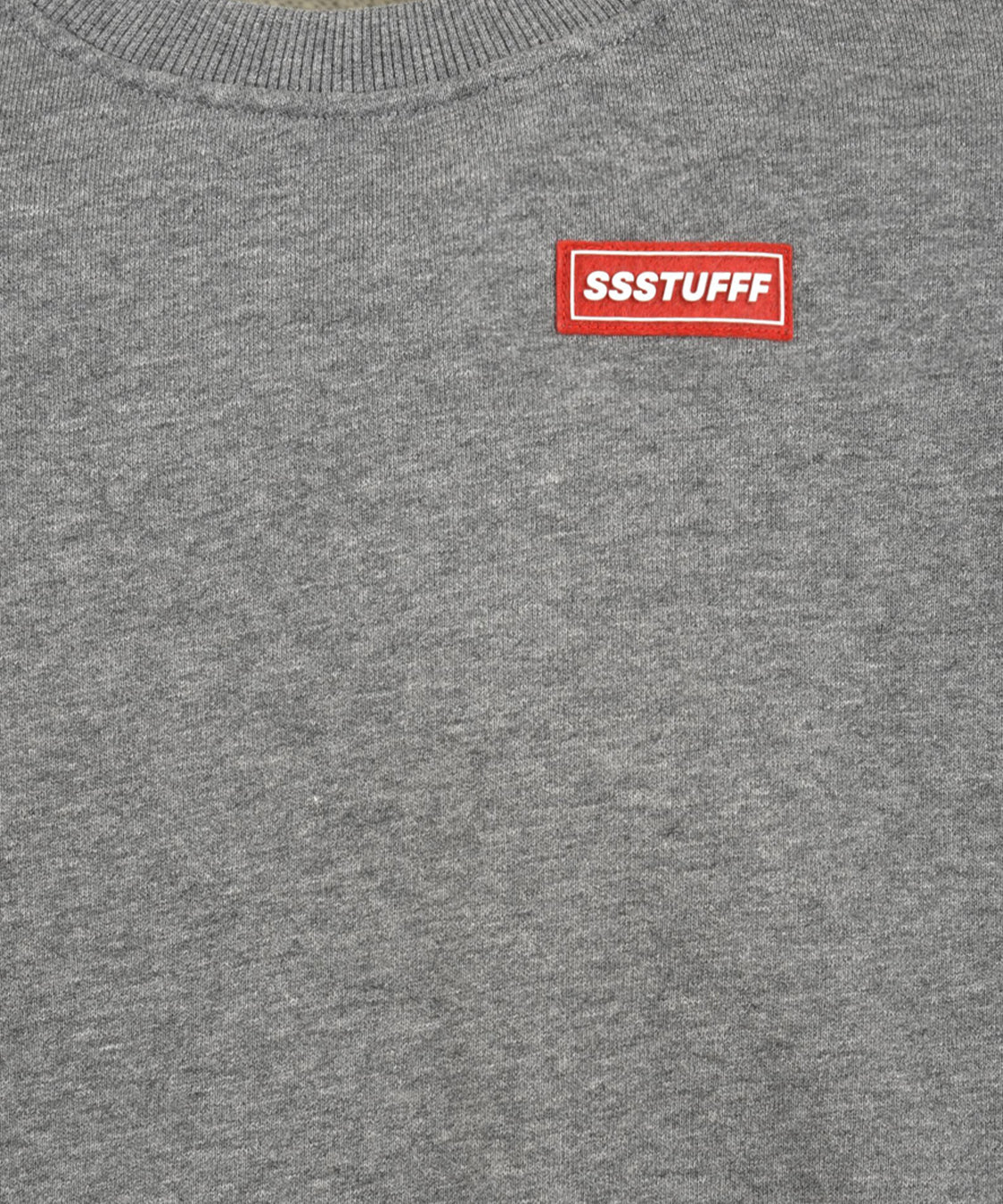 Felpa Layered Waffle Camo Crewneck SSSTUFFF Uomo - Grigio