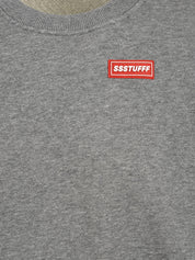 Felpa Layered Waffle Camo Crewneck SSSTUFFF Uomo - Grigio