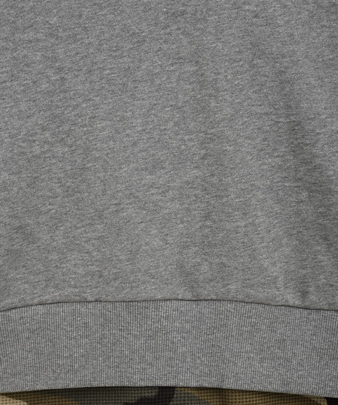 Felpa Layered Waffle Camo Crewneck SSSTUFFF Uomo - Grigio