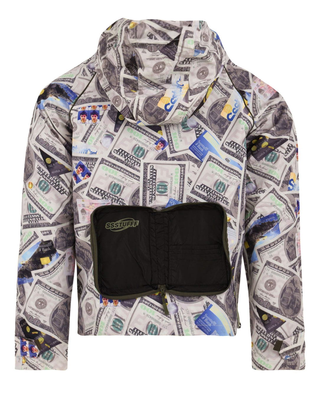 Giacca Exploding Wallet Money SSSTUFFF Uomo - Grigio