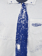 Felpa con zip Tie SSSTUFFF Uomo - Blue