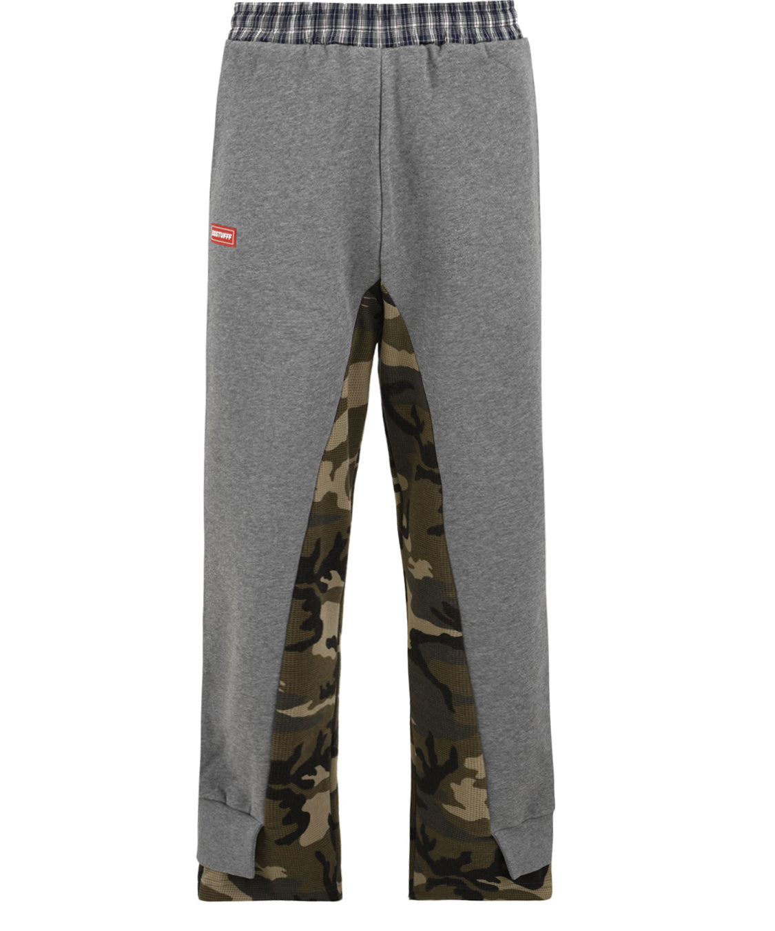 Pantalone Layered Waffle Camo SSSTUFFF Uomo - Grigio